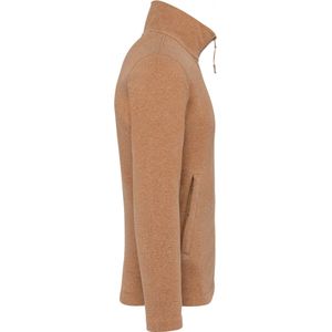 Kariban Microfleece met rits heren K911 - Camel Heather - 3XL