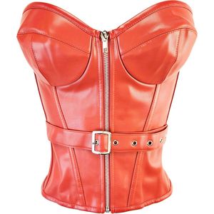 Korset - Maat S M L - Nep leer verstlbare korset van imitatie leder