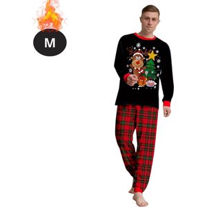 Livano Kerst Pyjama - Heren - Kerstpyjama - Mannen - Slaapkleding Volwassenen - Set - Broek - Shirt - Christmas - Maat M
