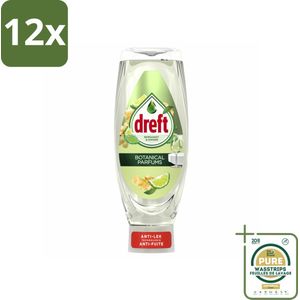Dreft – Bergamot & Gember – Afwasmiddel – 730 ml - Voordeelverpakking - 12 stuks - Biologisch afbreekbaar afwasmiddel - Schuimende vaatwas