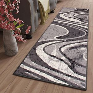 Tapiso Dream Tapijt Loper Gangloper Vloerkleed Grijs Maat- 90x600