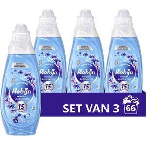 Robijn Advanced Quickwash Vloeibaar Wasmiddel - Morning Dew - voor korte wasprogramma's - 3 x 22 wasbeurten - Voordeelverpakking