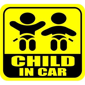 Child In Car Auto Teken - Auto Bord Met Zuignap - Kind aan Boord Bord - Verkeersveiligheid - Geschenkidee