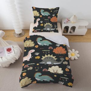 Unyqoos® Dinosaurus Beddengoedset voor Kinderen van Zacht Ademend Microvezel
