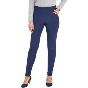 Geribde legging met elastische tailleband