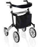 Opvouwbare TrustCare Let's Go Out Rollator Lichtgewicht Incl Rugsteun Zonder Remkabels