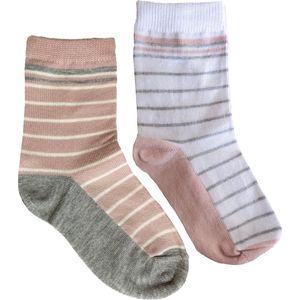 iN ControL multipack STRIPE socks - dusty pink/white 23/26