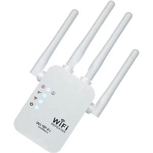 WiFi repeater 300 Mbps – 2,4 GHz – met 4 antennes en EU stekker