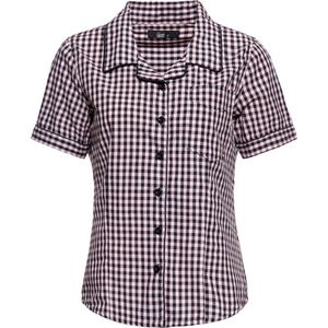 Queen Kerosin Damen Retro Hemdbluse Pink-S