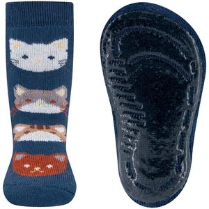 Ewers antislip sokken poesjes blauw