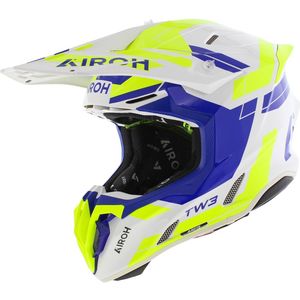Airoh - Twist 3.0 - Crosshelm - Wit Blauw Geel