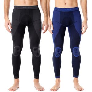 Ladeheid Thermobroek 2 Pack Set - Thermo ondergoed – Heren - Thermo Legging – Grafiet-marineblauw – L - LA-LA40-MEN-Pants-2B