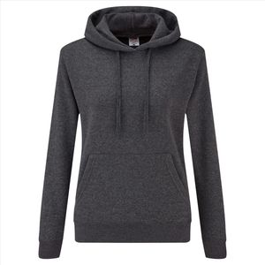 Fruit of the Loom - Lady-Fit Classic Hoodie - Donkergrijs - XL