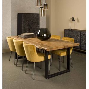 Tower living Nicosia mango diningtable - U 220x100 - 6 cm - 10x5