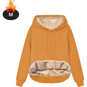 Livano Hoodie Dames - Sweaters - Sweater - Warme Trui - Met Capuchon - Geel - M