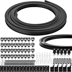 GTB - Gordijnrails Uitschuifbaar - Zwart - Gordijnrails