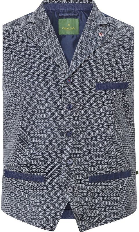 Bodywarmer DUKE ANDREW donkerblauw gedrukt