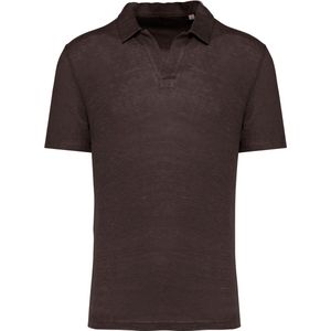 Spasso Linnen herenpolo SP220 - Stone Grey - 3XL