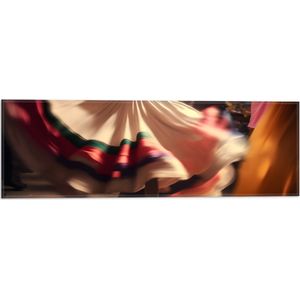 Vlag - Danseres - Jurk - Cultuur - Kleuren - 60x20 cm Foto op Polyester Vlag