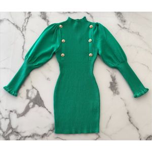 Meisjes jurk ""Groen"", verkrijgbaar in de maten 98.104 t/m 158/164