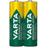 1x2 Varta Rechargeable Accu AA Ready2Use NiMH 2100 mAh Mignon - 2 stuks