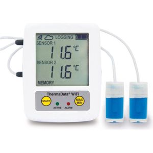 ETI - Wi-FI Pharmacie Temperatuurlogger - Medicijnkoelkast Thermometer - Max/Min - Email Alarmen - 2 externe voelers
