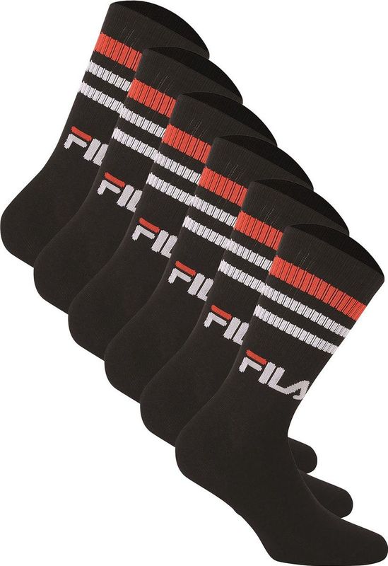 FILA Sportsokken  rood / zwart / wit