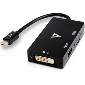 Mini DisplayPort to VGA/DVI/HDMI adapter V7 V7MDP-VGADVIHDMI-1E Black