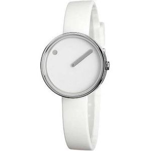 Picto PT43363 - Horloge - 30 mm - Wit / Zilver