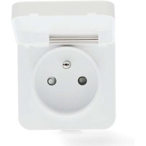 Nedis SmartLife Slimme Stekker – Tijdschakelaar – IP44 – Energiemeter – Voor binnen & buiten – Stopcontact – Wit – 1 Stuks