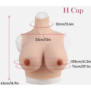Siliconen Borsten- Cup H- Crossdresser-Travestie-Nep Borsten-Cosplay