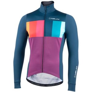 Nalini - Heren - Fietsjack - Lange mouwen - Warm - Winter - Wielrenjack - ASFALTO WARM JKT - DEEP BLUE/PURPLE/MULTICOLOR - M