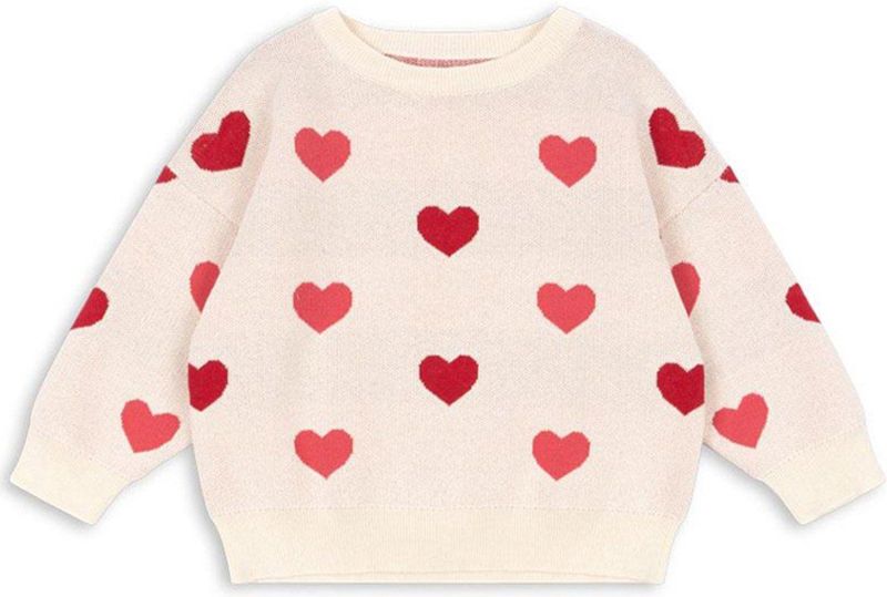 Trui met hartjesmotieven KONGES SLOJD rozen