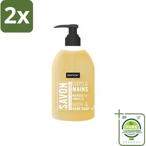 Sence - La Maison Du Savon De Marseille - Handzeep - Vanille - Hygiënisch - 500 ml - Voordeelverpakking - 2 stuks - Handzeep vanille - Hygiëne