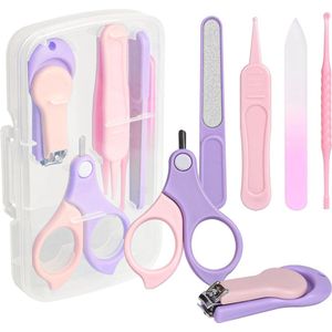 Baby Nagelverzorgingsset 6 Delig - Veilig en Gebruiksvriendelijk voor Pasgeborenen en Peuters