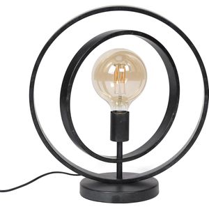 Tafellamp Turn Around 1 lichts | charcoal | 40x30x43 cm | industriële stijl | bureau / woonkamer | sfeervolle verlichting