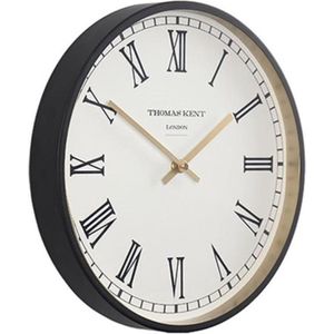 Thomas Kent - Klok rond Clocksmith S - 30cm Zwart met goud