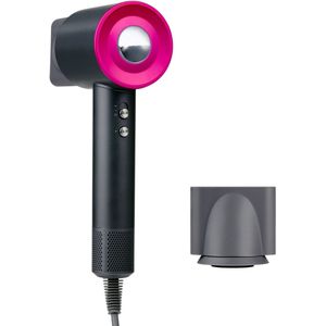 alpina Ionische Haardroger 1600W - Fohn met 3 Warmte Standen - Haar Droger met Cool Shot en Zelfreiniging - Hairdryer met 360° Magnetische Opzetstuk - Ionentechnologie - Grijs