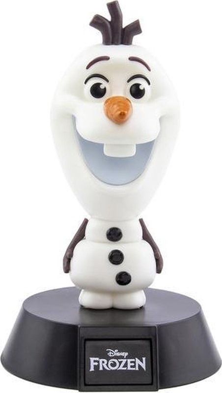 Disney - Frozen II - Mini-lamp - Zwart/Wit - Icon Light Olaf - Kunststof - Bedrukt - In Geschenkverpakking