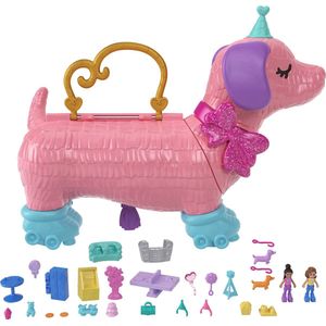 Polly Pocket - Poppenfeest piñata - Met 26 accessories - Poppenspeelset