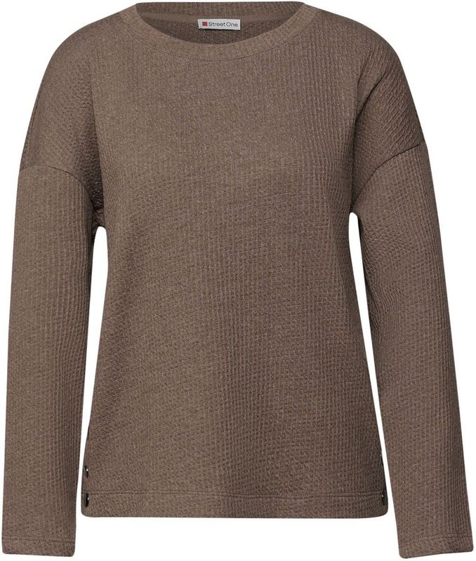 Street One - Dames Shirt - Bruin - Longsleeves