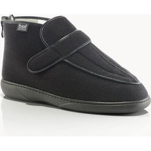 BORT BASIC – VERBANDSCHOENEN / VERBANDPANTOFFELS VOOR DAMES EN HEREN „COMFORT“ MET RITS EN KLITTENBANDSLUITING - WASBAAR – MAAT: 39 – KLEUR: ZWART