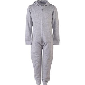 Kids all-in-one onesie kinderen - heather grey - 7/8 jaar