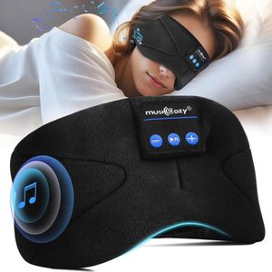 Bluetooth Slaapmasker met Hoofdtelefoon voor Zijslapers - Comfortabel en Draadloos Oogmasker voor Ontspanning en Reizen