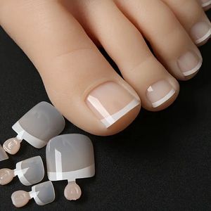 GEAR3000® plaknagels zelfklevende - kunstnagels tenen - nepnagels tenen - press on nails - met lijm en nagelvijl - 120 stuks