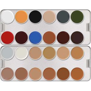 Kryolan Supracolor Palette 24 kleuren - N