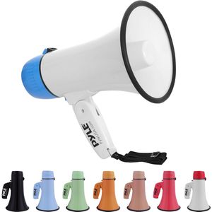 Pyle Megafoon Luidspreker - PA Bullhorn- Draagbare Luidspreker met Sirene en Verstelbaar Volume - 20Watt