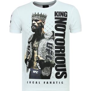 King Notorious - Slim fit T shirt Mannen - 6324Z - Wit