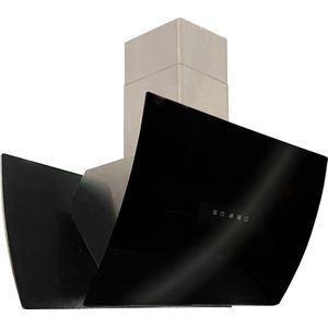 Kaiser eiland Afzuigkap AI 9415 Eco, Afzuigkap 90cm zwart glas roestvrij staal 1250m³/h