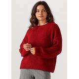 Object - Objsaggia LS LO - Gebreide Trui - Rood - Gerecycled Polyester